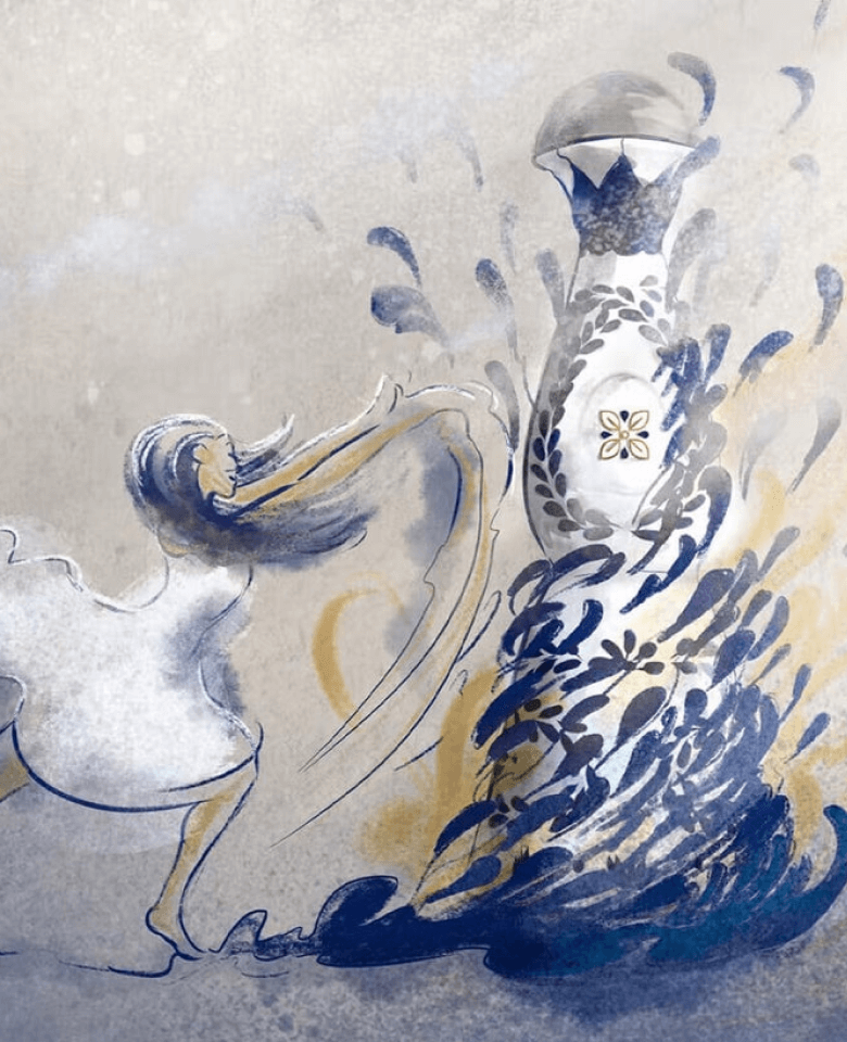 clase azul 入れ物の絵